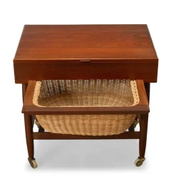 Pamono Mid-Century Modern Teak Sewing Table by Ejvind Johannson for FDB Mobler, 1960s Best