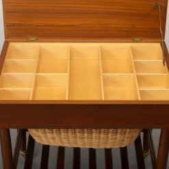 Pamono Mid-Century Modern Teak Sewing Table by Ejvind Johannson for FDB Mobler, 1960s Best