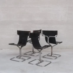 Pamono Mid-Century Modern Topos Dining Chairs by Gruppo Dam for Busnelli, 1970s, Set of 4 Online