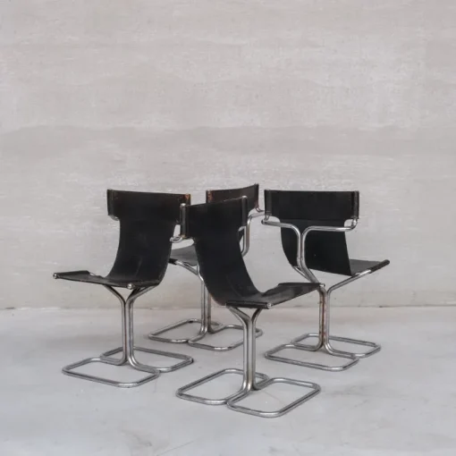 Pamono Mid-Century Modern Topos Dining Chairs by Gruppo Dam for Busnelli, 1970s, Set of 4 Online