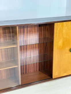 Pamono Mid-Century Modern Vitrine Highboard in Birch