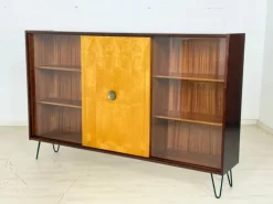 Pamono Mid-Century Modern Vitrine Highboard in Birch