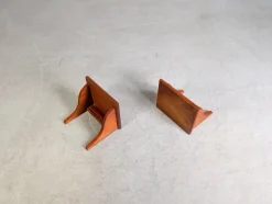 Pamono Midcentury Modern Wall Consoles in Teak, 1960, Set of 2 Sale