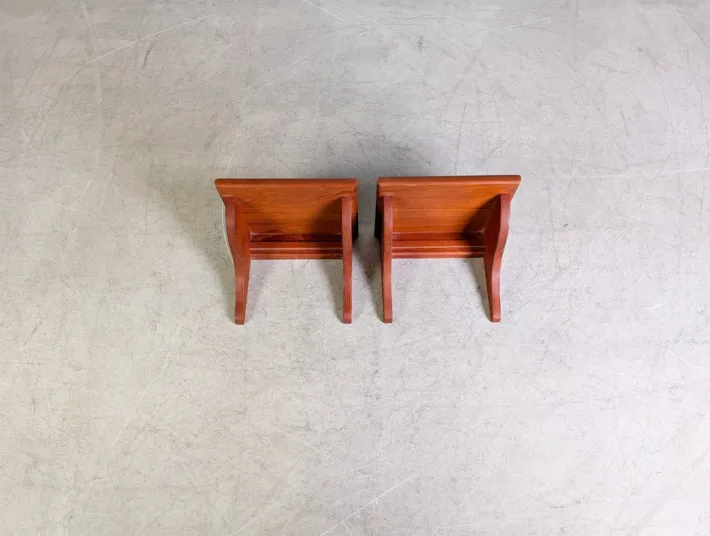 Pamono Midcentury Modern Wall Consoles in Teak, 1960, Set of 2 Sale