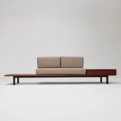 Pamono Mid-Century Modern Wood Bench attributed to Charlotte Perriand for Cansado, 1958 Clearance