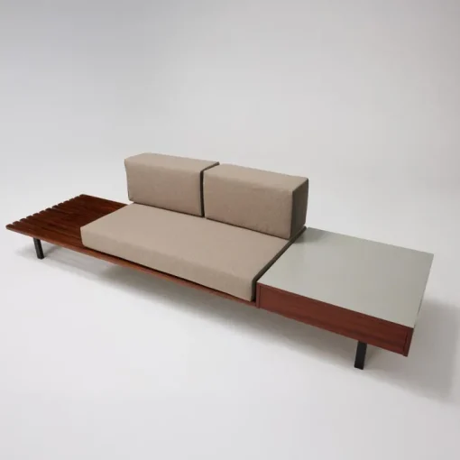 Pamono Mid-Century Modern Wood Bench attributed to Charlotte Perriand for Cansado, 1958 Clearance