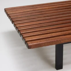 Pamono Mid-Century Modern Wood Bench attributed to Charlotte Perriand for Cansado, 1958 Clearance