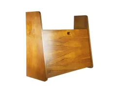 Pamono Mid-Century Modern Wooden Drop Off Wall Secretary attributed to Marcel Gascoin, 1950s New