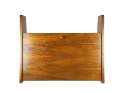 Pamono Mid-Century Modern Wooden Drop Off Wall Secretary attributed to Marcel Gascoin, 1950s New