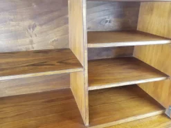 Pamono Mid-Century Modern Wooden Drop Off Wall Secretary attributed to Marcel Gascoin, 1950s New