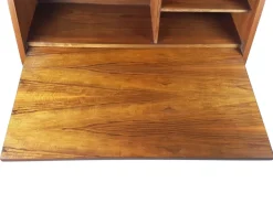 Pamono Mid-Century Modern Wooden Drop Off Wall Secretary attributed to Marcel Gascoin, 1950s New