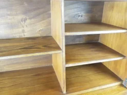 Pamono Mid-Century Modern Wooden Drop Off Wall Secretary attributed to Marcel Gascoin, 1950s New