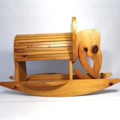 Pamono Mid-Century Modern Wooden Rocking Elephant Clearance