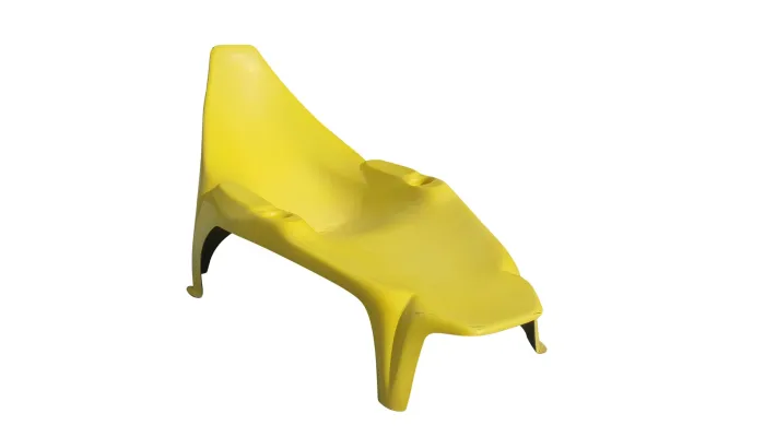 Pamono Mid-Century Modern Yellow Pool Lounger Outlet