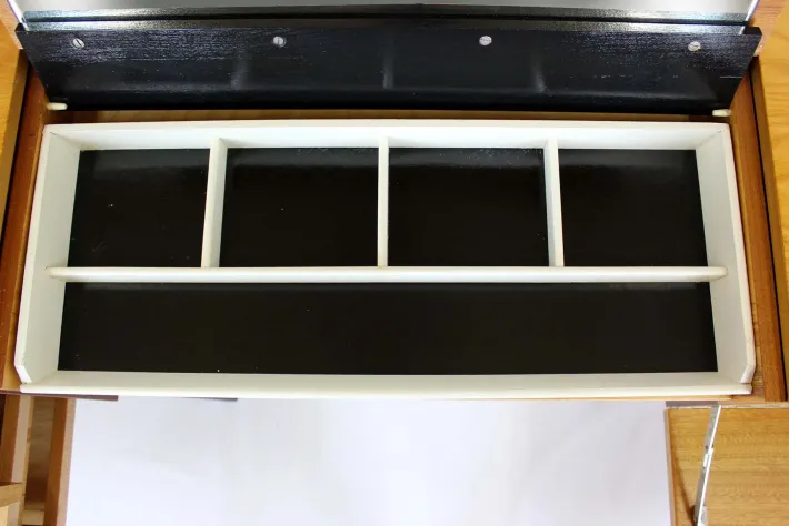 Pamono Mid-Century Modular Ash Desk with Mirror from Up Zavody, Czechoslovakia, 1970s Outlet