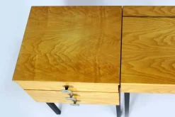 Pamono Mid-Century Modular Ash Desk with Mirror from Up Zavody, Czechoslovakia, 1970s Outlet