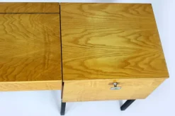 Pamono Mid-Century Modular Ash Desk with Mirror from Up Zavody, Czechoslovakia, 1970s Outlet