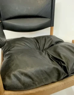 Pamono Mid-Century Modus Armchair, Table & Stool in Oak by Kristian Solmer Vedel for Soren Willadsen, Denmark, 1960s, Set of 4 Best