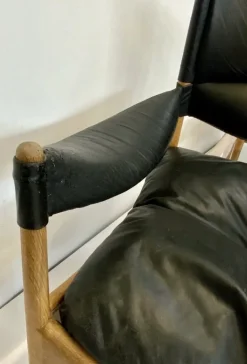 Pamono Mid-Century Modus Armchair, Table & Stool in Oak by Kristian Solmer Vedel for Soren Willadsen, Denmark, 1960s, Set of 4 Best