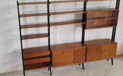 Pamono Mid-Century Omnia Model Keralo Teak Standing Shelving System, 1960s Best