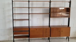 Pamono Mid-Century Omnia Model Keralo Teak Standing Shelving System, 1960s Best