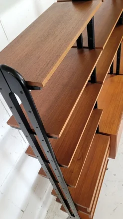 Pamono Mid-Century Omnia Model Keralo Teak Standing Shelving System, 1960s Best