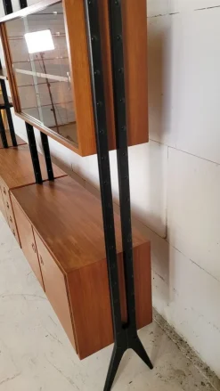 Pamono Mid-Century Omnia Model Keralo Teak Standing Shelving System, 1960s Best