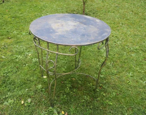 Pamono Mid-Century Painted Garden Patio Table, 1960s Discount