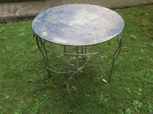 Pamono Mid-Century Painted Garden Patio Table, 1960s Discount
