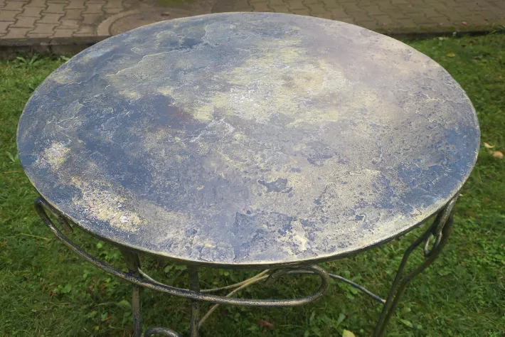 Pamono Mid-Century Painted Garden Patio Table, 1960s Discount