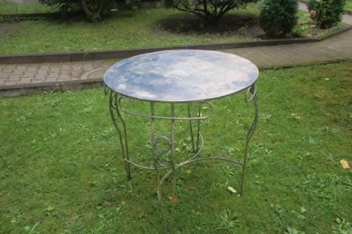 Pamono Mid-Century Painted Garden Patio Table, 1960s Discount