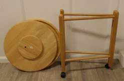 Pamono Mid-Century Pine 2-Tier Lazy Susan Trolley, 1960s Discount