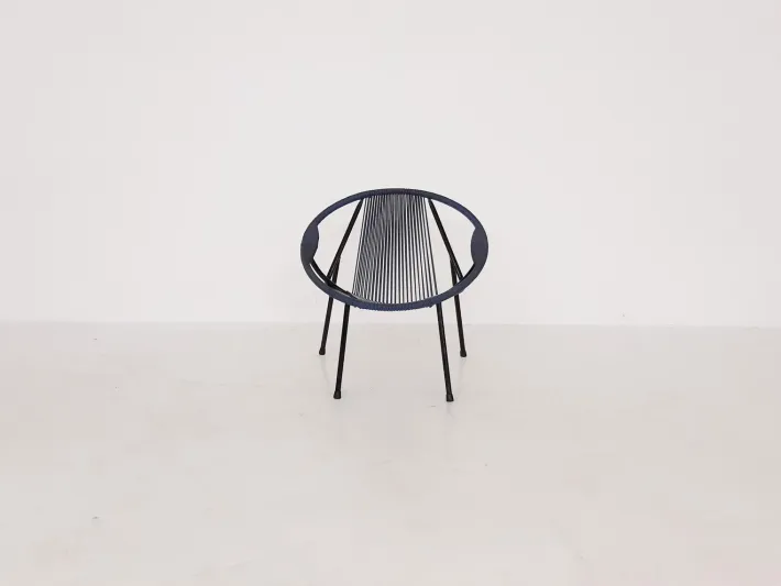Pamono Mid-Century Plastic Thread Outdoor Club Chair, 1960s Hot