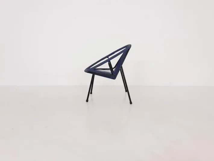 Pamono Mid-Century Plastic Thread Outdoor Club Chair, 1960s Hot