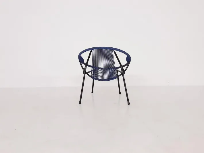 Pamono Mid-Century Plastic Thread Outdoor Club Chair, 1960s Hot