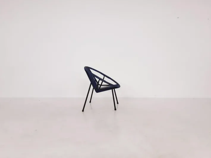 Pamono Mid-Century Plastic Thread Outdoor Club Chair, 1960s Hot