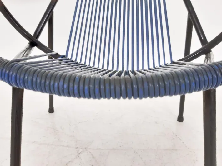 Pamono Mid-Century Plastic Thread Outdoor Club Chair, 1960s Hot