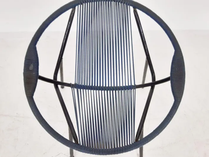 Pamono Mid-Century Plastic Thread Outdoor Club Chair, 1960s Hot