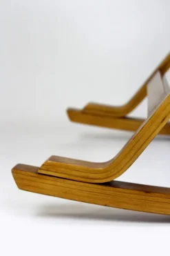 Pamono Mid-Century Plywood Rocking Chair by Ludvik Volak for Drevopodnik Holesov, 1960s New