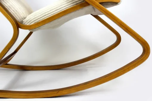Pamono Mid-Century Plywood Rocking Chair by Ludvik Volak for Drevopodnik Holesov, 1960s New