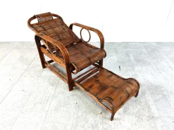 Pamono Mid-Century Rattan and Bamboo Garden Chair, 1950s Outlet