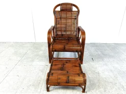 Pamono Mid-Century Rattan and Bamboo Garden Chair, 1950s Outlet