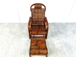 Pamono Mid-Century Rattan and Bamboo Garden Chair, 1950s Outlet