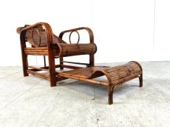 Pamono Mid-Century Rattan and Bamboo Garden Chair, 1950s Outlet