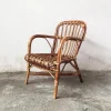 Pamono Mid-Century Rattan and Bamboo Baby Chair, 1950s Discount