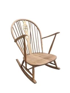 Pamono Mid-Century Rocking Chair attributed to Lucian R. Ercolani for Ercol, UK, 1950s Best