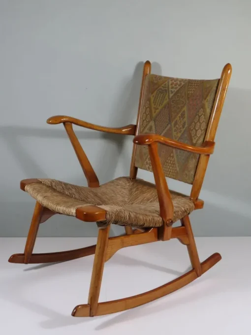 Pamono Mid-Century Rocking Chair from De Ster Gelderland, 1960s Outlet