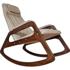Pamono Mid-Century Rocking Chair from Uluv, Czechoslovakia, 1966 Discount