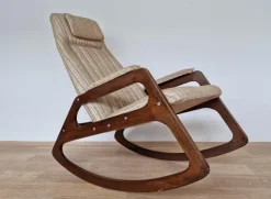 Pamono Mid-Century Rocking Chair from Uluv, Czechoslovakia, 1966 Discount