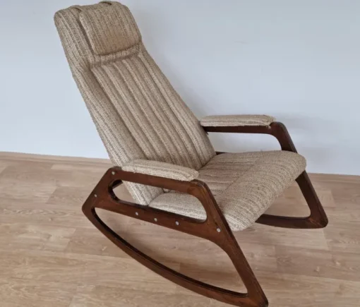 Pamono Mid-Century Rocking Chair from Uluv, Czechoslovakia, 1966 Discount